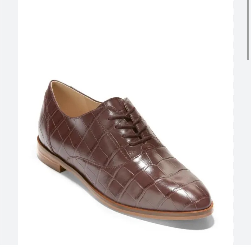 Cole Haan brown leather oxfords